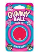 Gummy Ball Finger Vibrator - Red