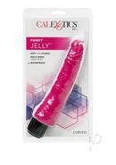Funky Jelly Curved Vibrator - Multi-colored