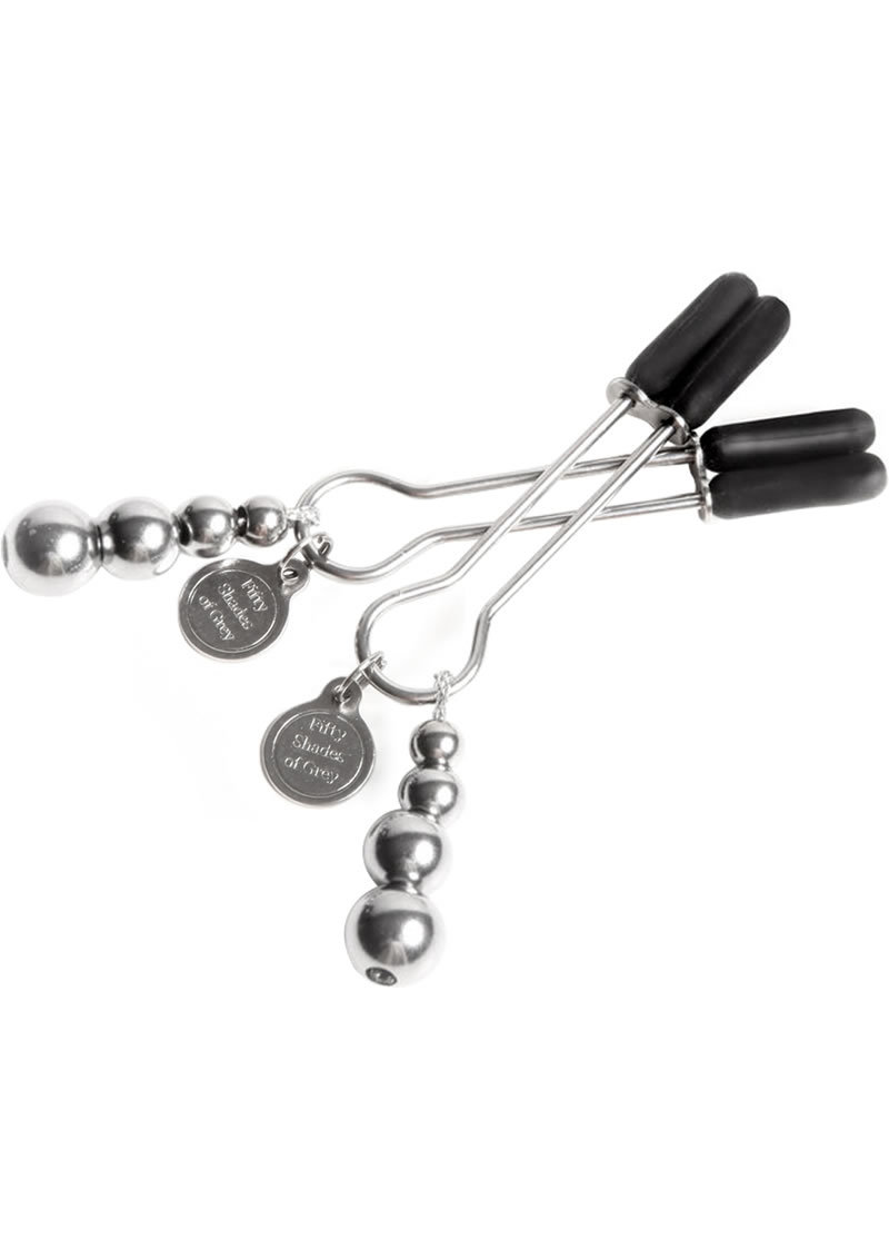 Fifty Shades Of Grey The Pinch Adjustable Nipple Clamps - Silver